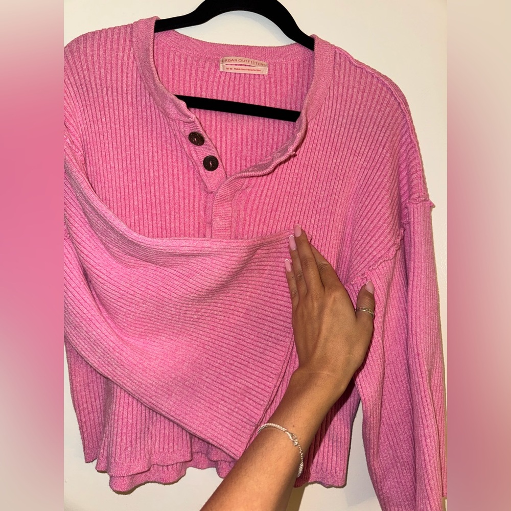 Urban Outfitters Pink Vibrant Knit Sweater